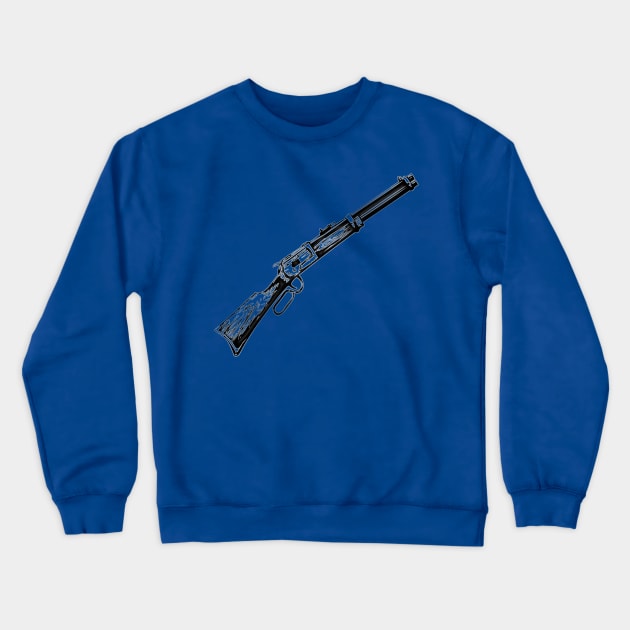 Western Era - Winchester Rifle Crewneck Sweatshirt by The Black Panther